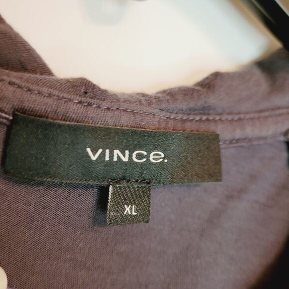 Vince double layer hoodie Size XL blue striped long sleeved Casual Y2K Comfy - Picture 4 of 7